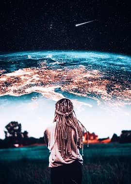 Dreadlocks and Earth View