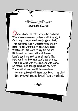Shakespeare Sonnet 148