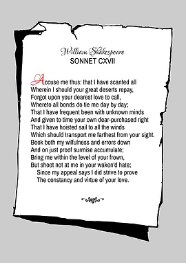 Shakespeare Sonnet 117
