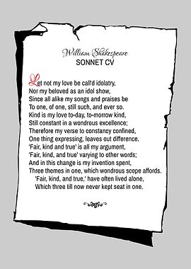 Shakespeare Sonnet 105
