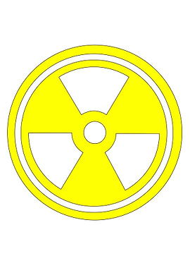 Caution Radioactive Sign