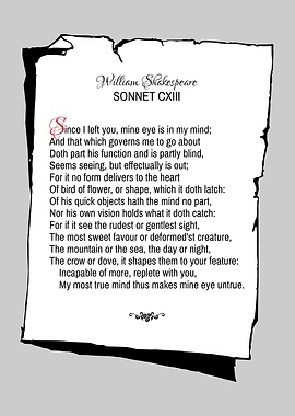 Shakespeare Sonnet 113