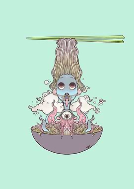 Ramen Noodle Anime Girl