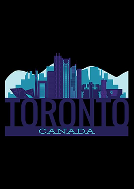 Toronto canada in Blue