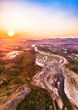 Sunset over Vishegrad