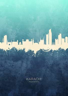 Karachi Pakistan Skyline
