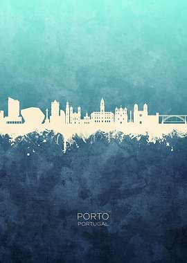 Porto Portugal Skyline