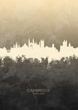 Cambridge England Skyline