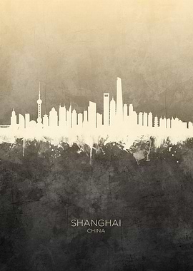 Shanghai China Skyline