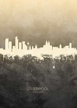 Liverpool England Skyline