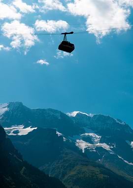 Cable Car in Swiss Alps