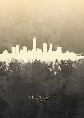 Cleveland Ohio Skyline