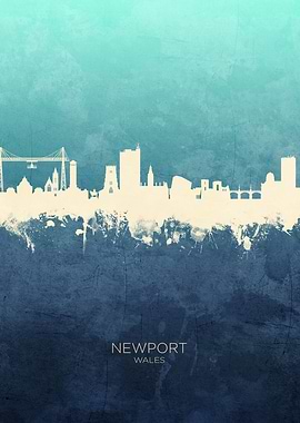 Newport Wales Skyline