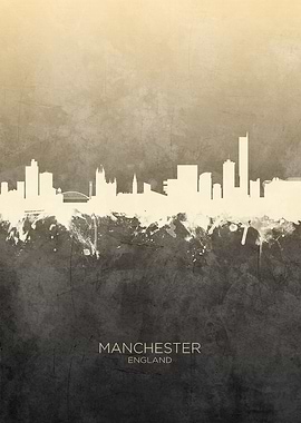 Manchester England Skyline