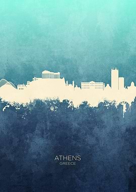 Athens Greece Skyline