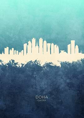 Doha Qatar Skyline