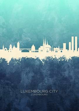 Luxembourg City Skyline