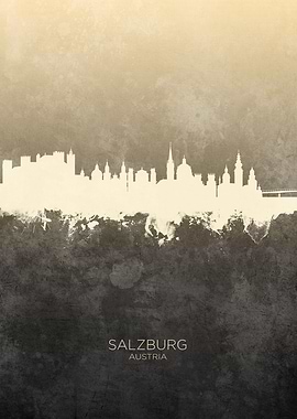Salzburg Austria Skyline