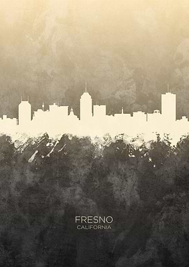 Fresno California Skyline