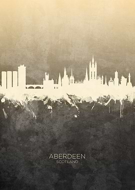 Aberdeen Scotland Skyline