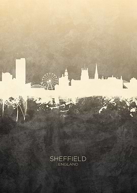 Sheffield England Skyline