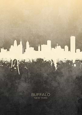 Buffalo New York Skyline