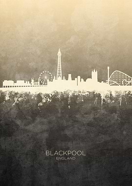 Blackpool England Skyline