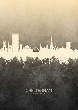 Cheltenham England Skyline