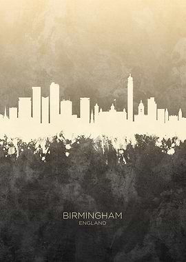Birmingham England Skyline