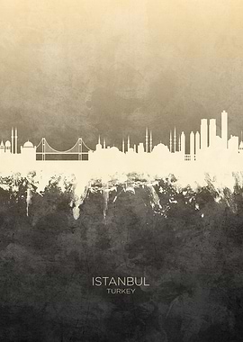 Istanbul Turkey Skyline