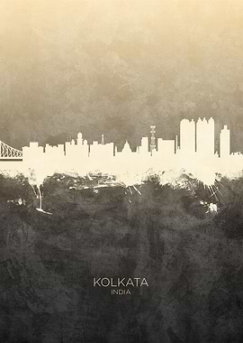 Kolkata India Skyline