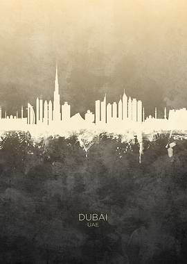 Dubai UAE Skyline