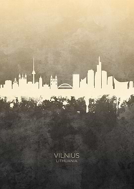Vilnius Lithuania Skyline