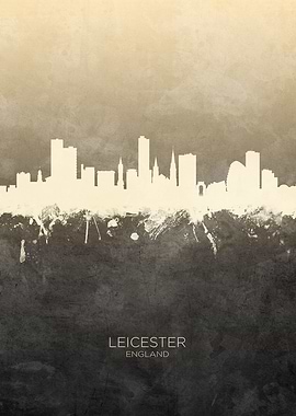 Leicester England Skyline