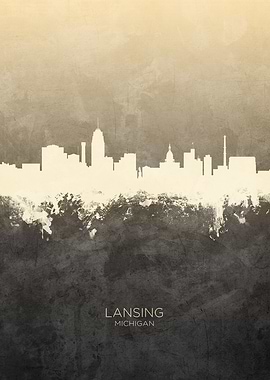Lansing Michigan Skyline