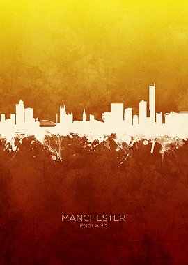 Manchester England Skyline