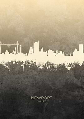 Newport Wales Skyline