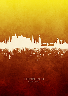 Edinburgh Scotland Skyline