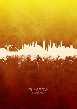 Glasgow Scotland Skyline