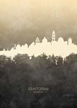 Santorini Greece Skyline