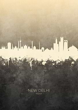New Delhi India Skyline