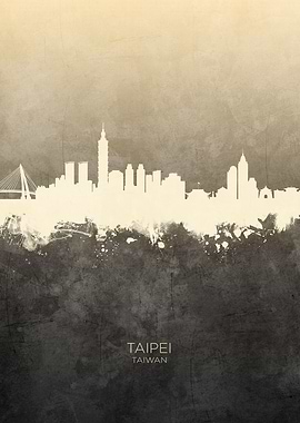 Taipei Taiwan Skyline