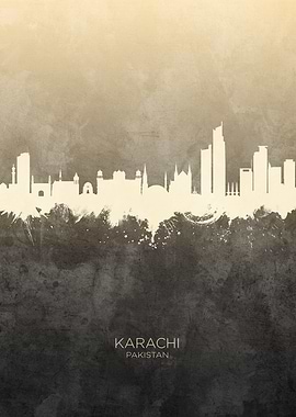 Karachi Pakistan Skyline