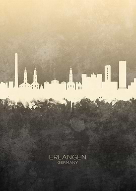 Erlangen Germany Skyline