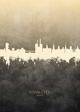 Iowa City Iowa Skyline