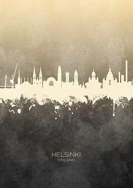 Helsinki Finland Skyline