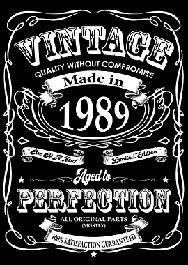 Made in 1989 Birthday