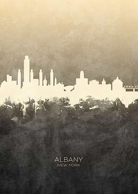 Albany New York Skyline