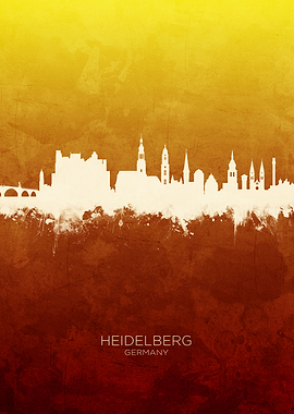 Heidelberg Germany Skyline