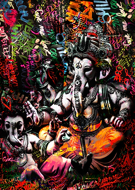 Lord Ganesh Neo Pop Art 2